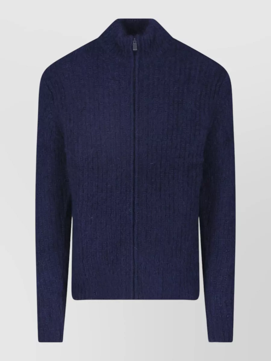 Aspesi mohair wool crewneck lightweight jacket