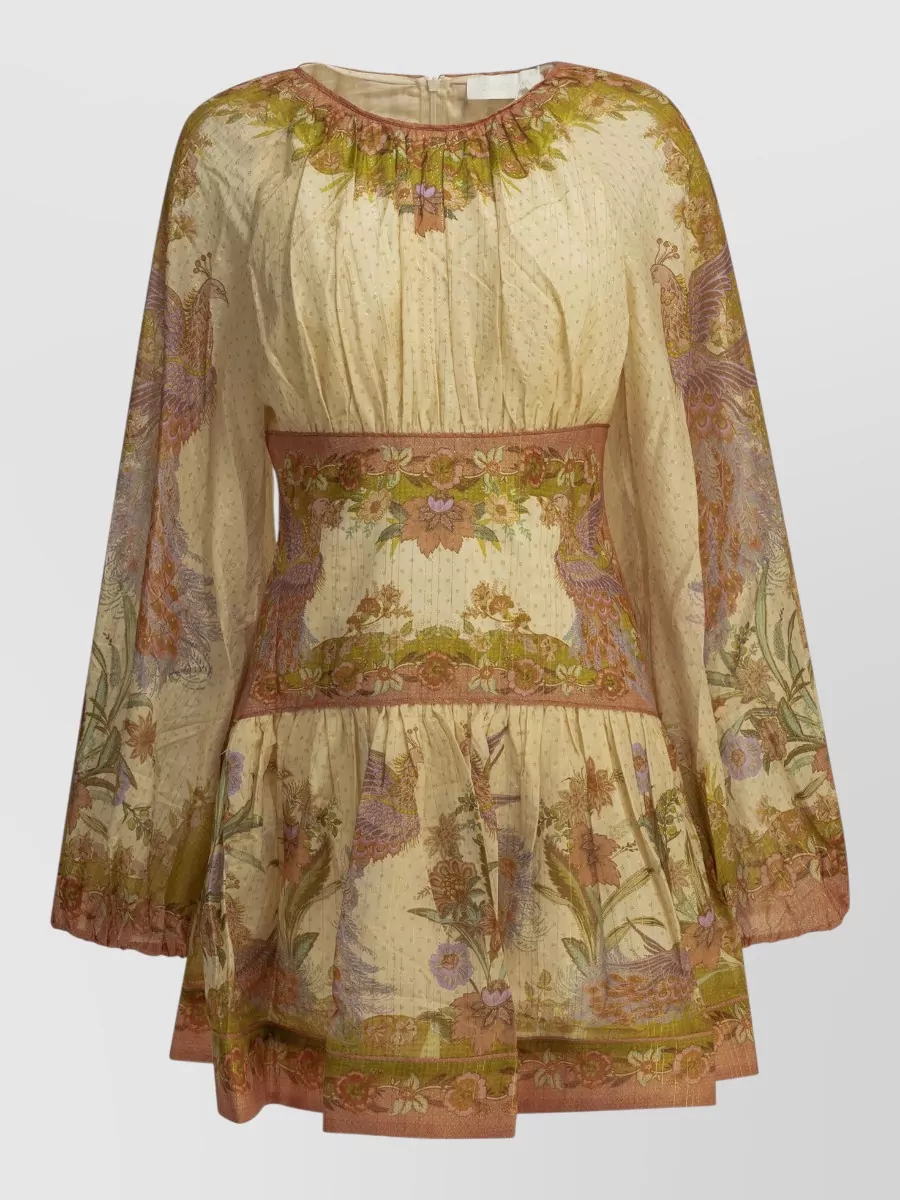 Zimmermann silk cotton floral-print mini dress