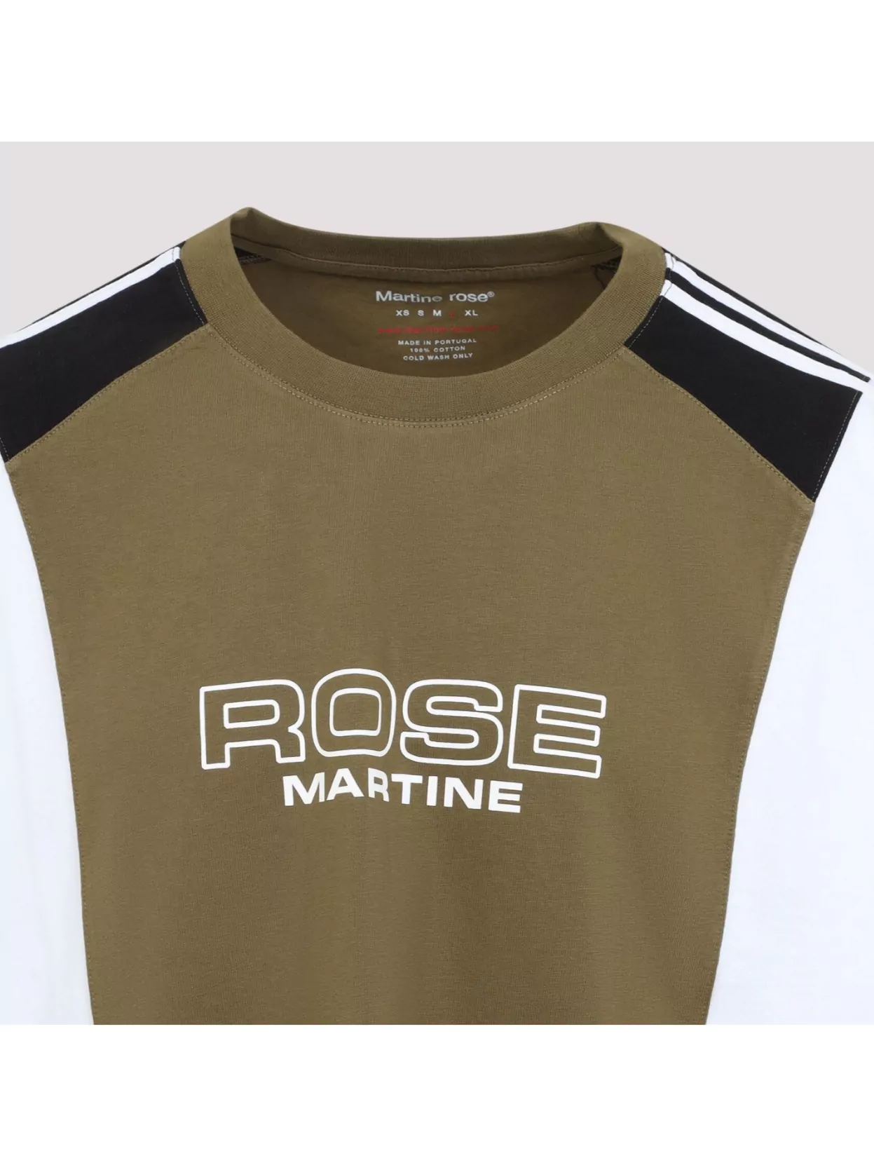 Shop Martine Rose Oversized Panelled Cotton Jersey T-shirt