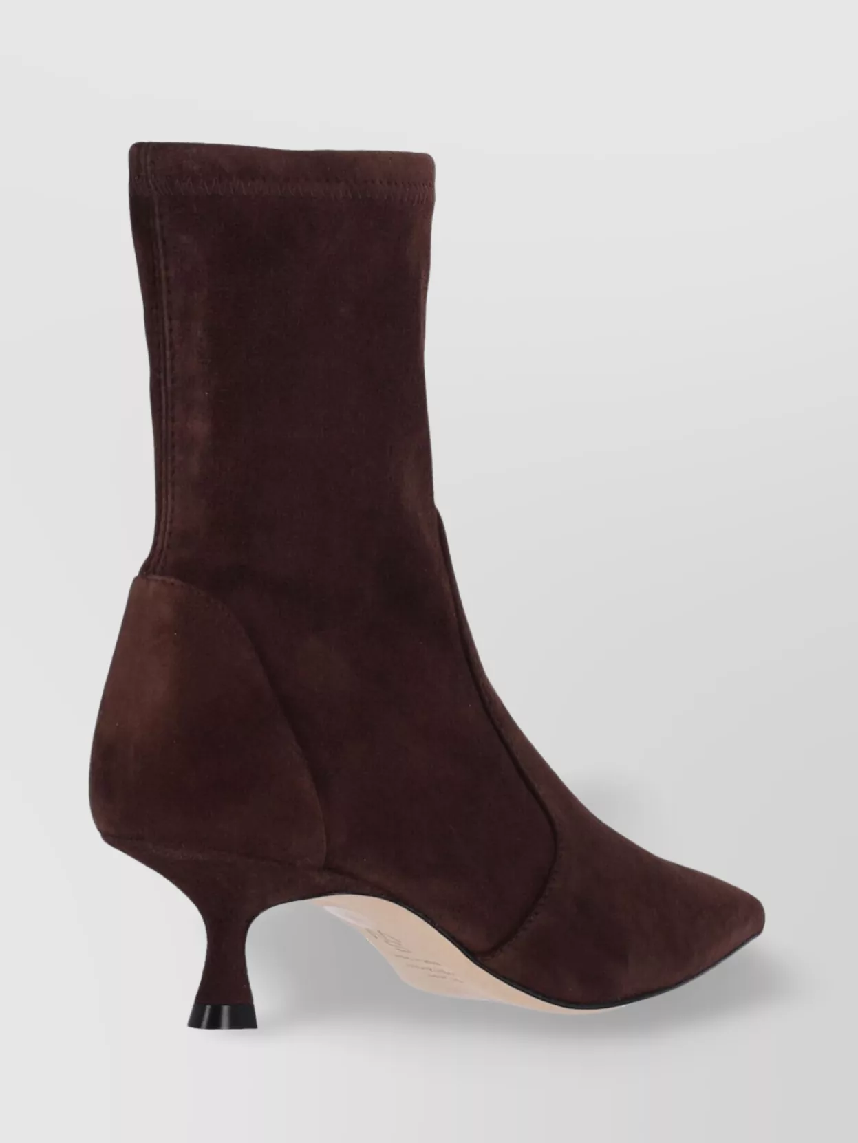 Stuart Weitzman Pointed Toe Kitten Heel Ankle Boots