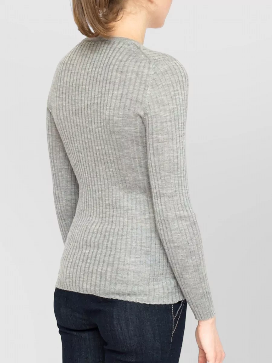 La Rose Cashmere Ribbed Cardigan