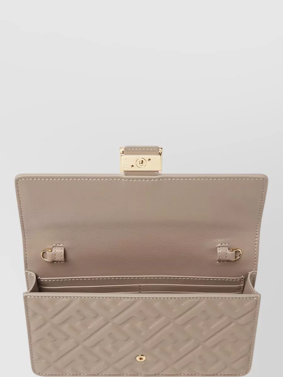 Fendi Baguette Leather Shoulder Bag