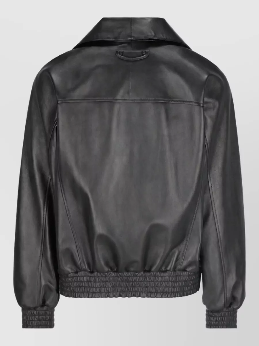 Balenciaga Leather Cropped Jacket