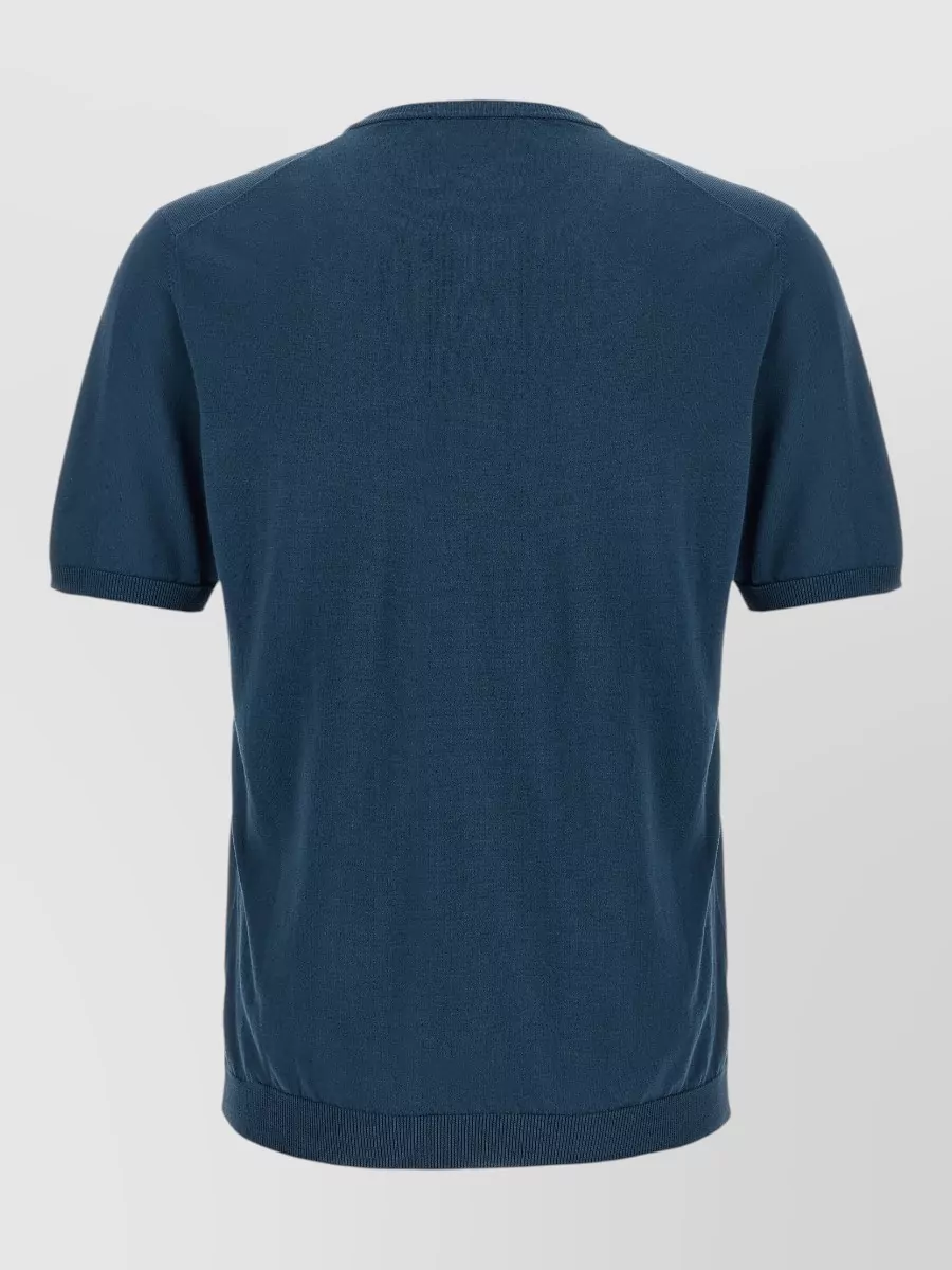 Roberto Collina Cotton Short-Sleeve Sweater