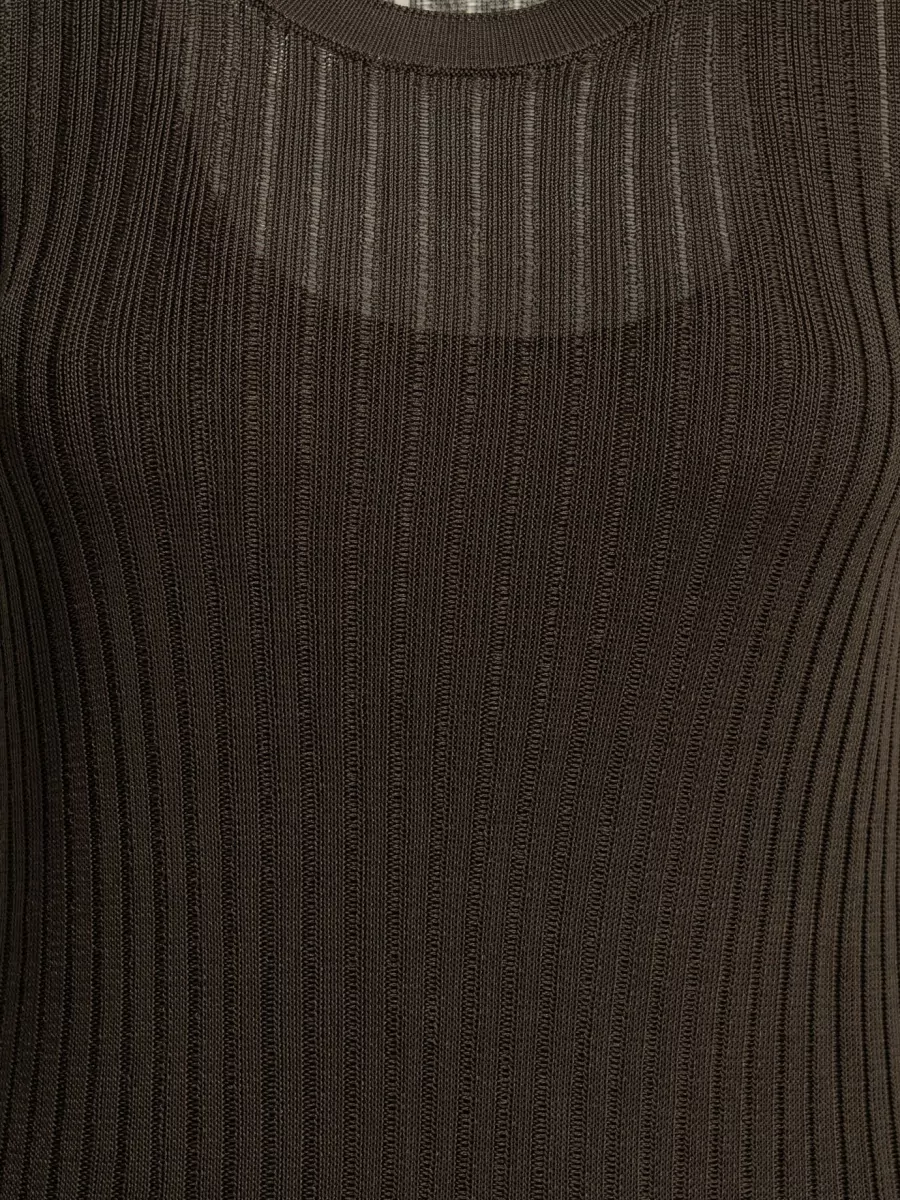 Loulou Studio Ribbed Knit Midi Dress