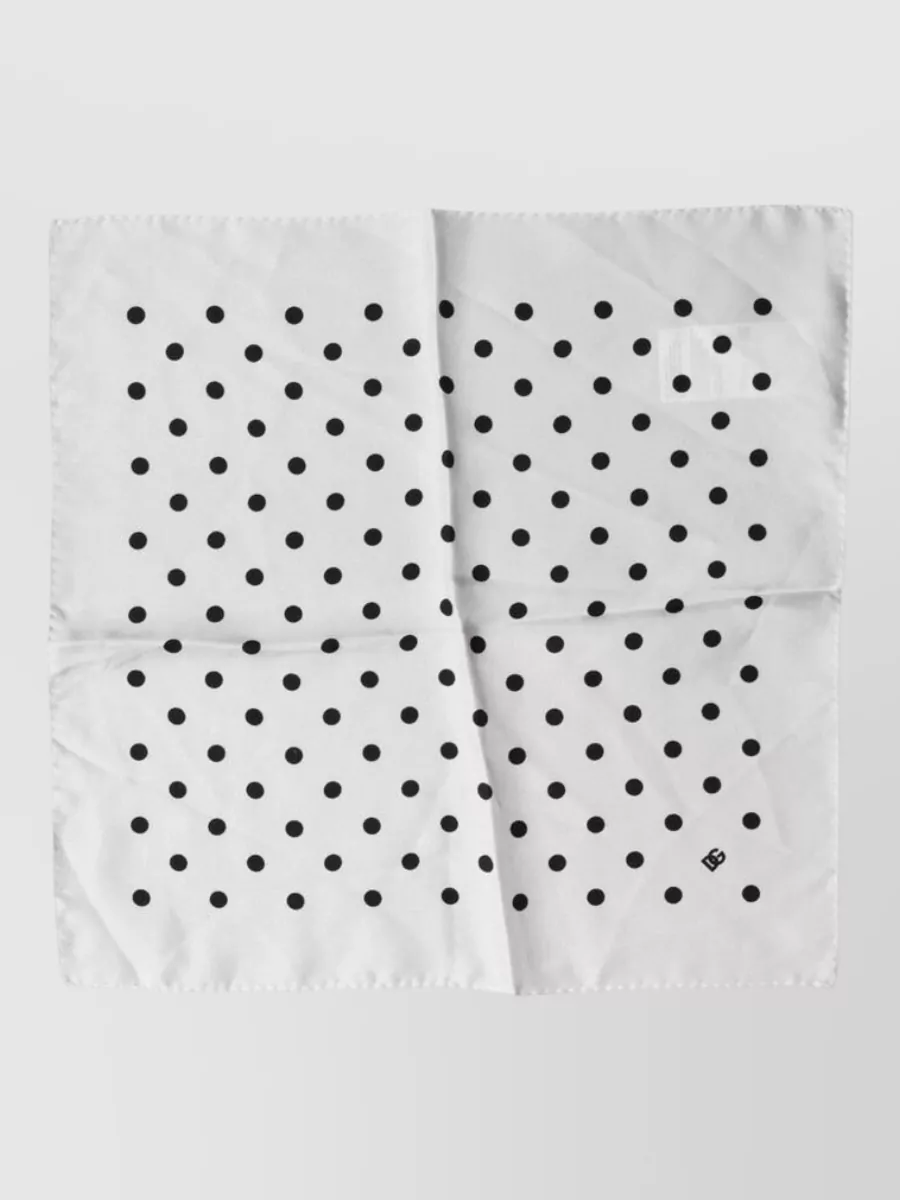 Dolce&Gabbana silk polka dot square scarf