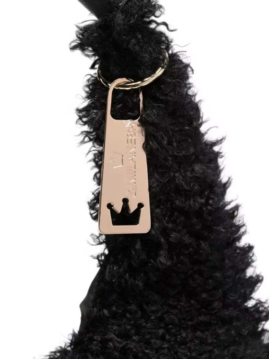 La Milanesa Faux Shearling Hobo Bag