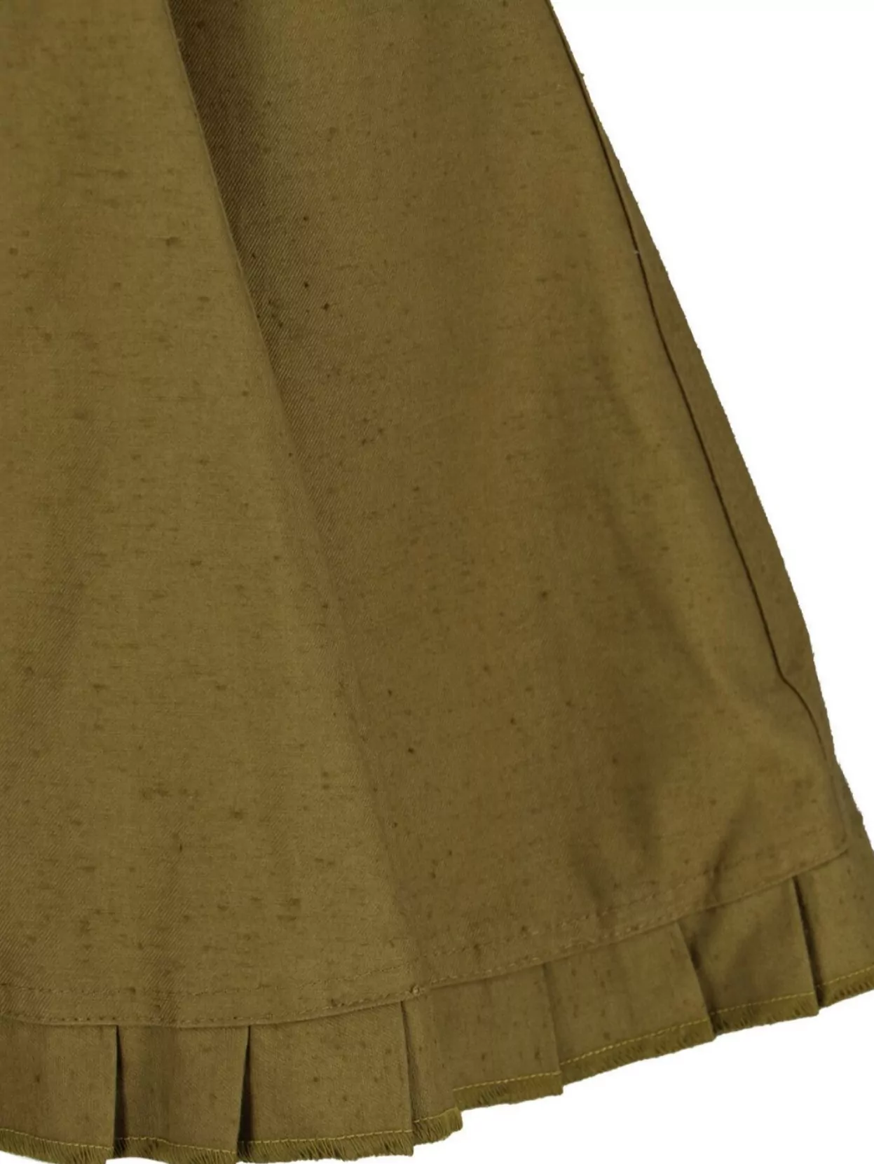 Ludovic De Saint Sernin Flared Hem Pleated Spaghetti Straps Dress