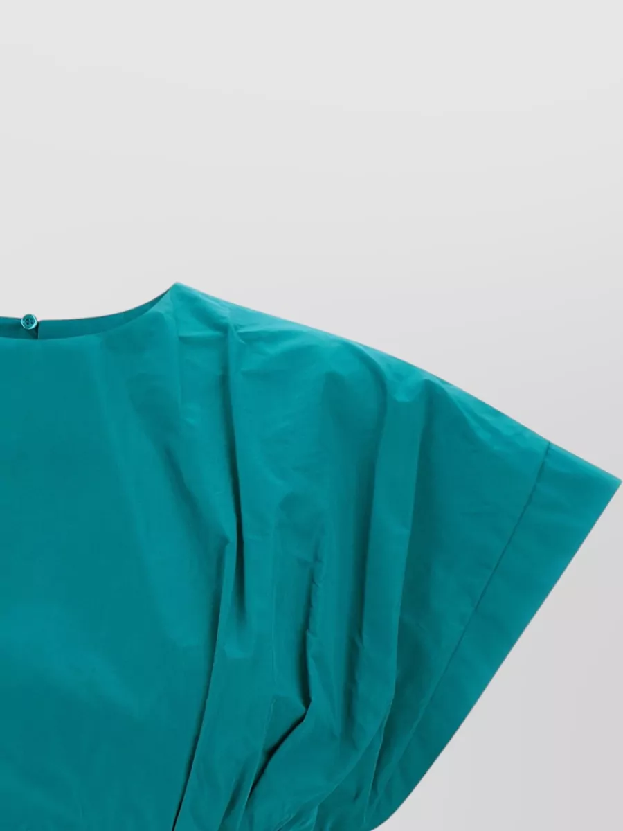 Pinko Asparago Top Short Sleeves Keyhole Back