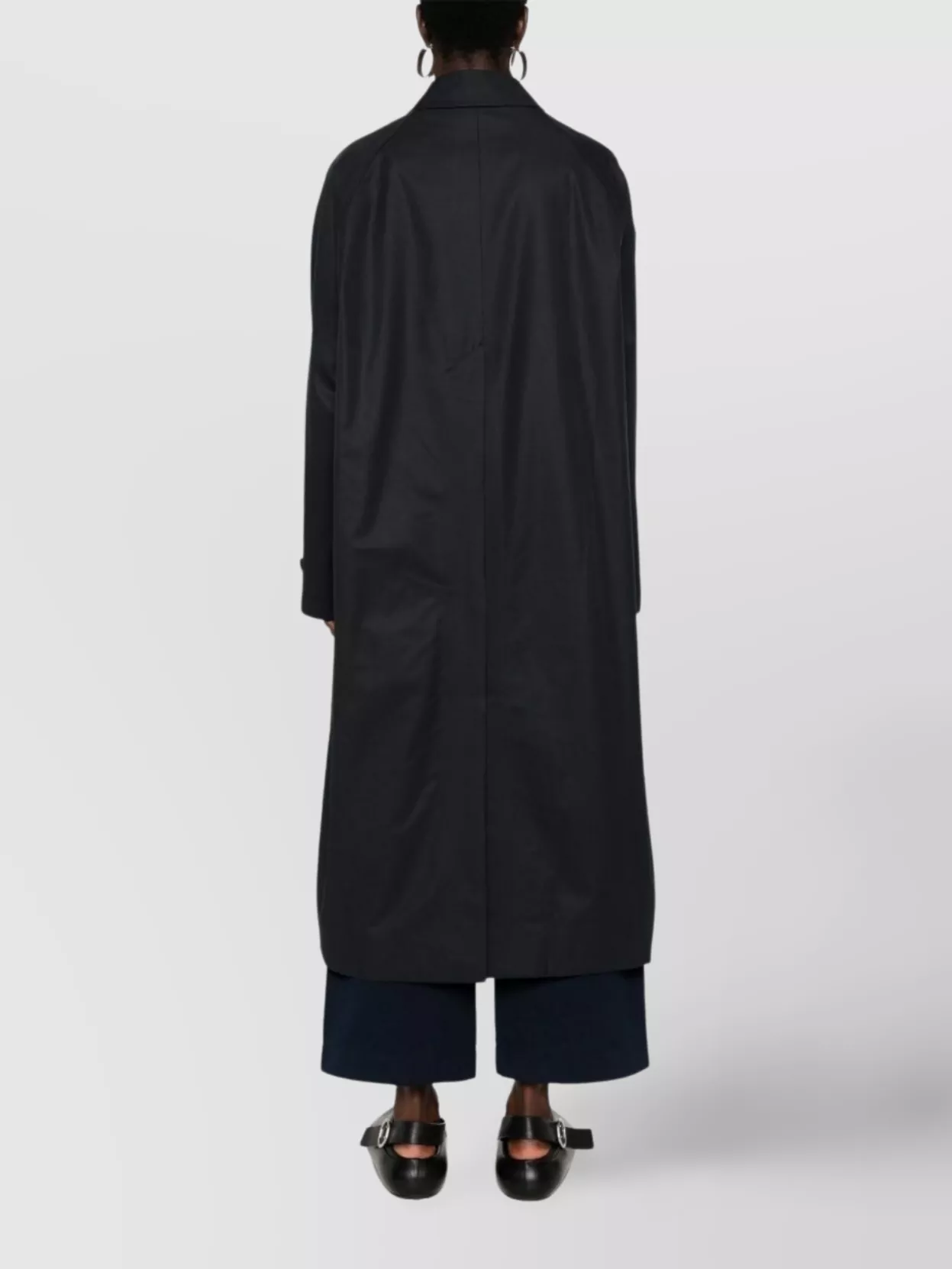 Studio Nicholson Cotton Blend Trench Coat With Raglan Sleeves