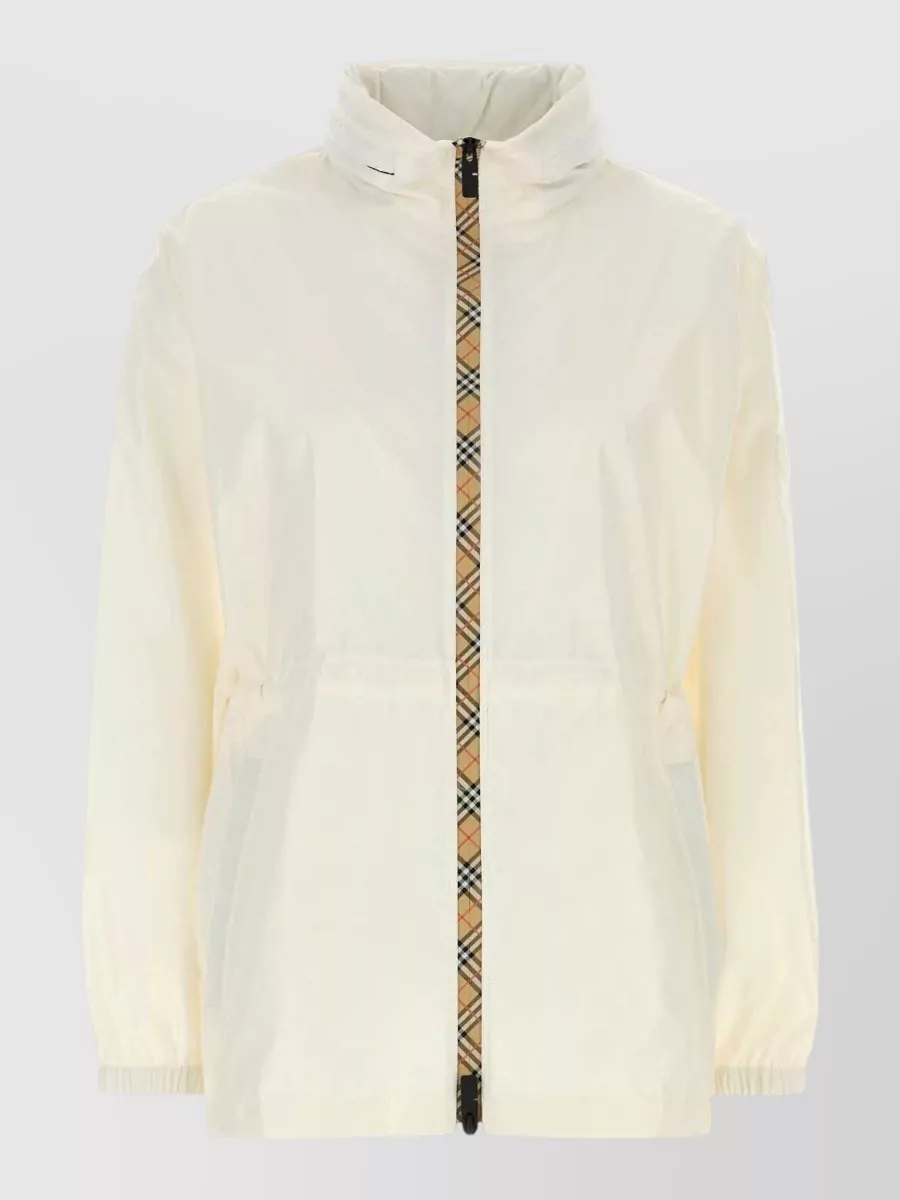 Burberry nylon relaxed-fit short single-breasted coat