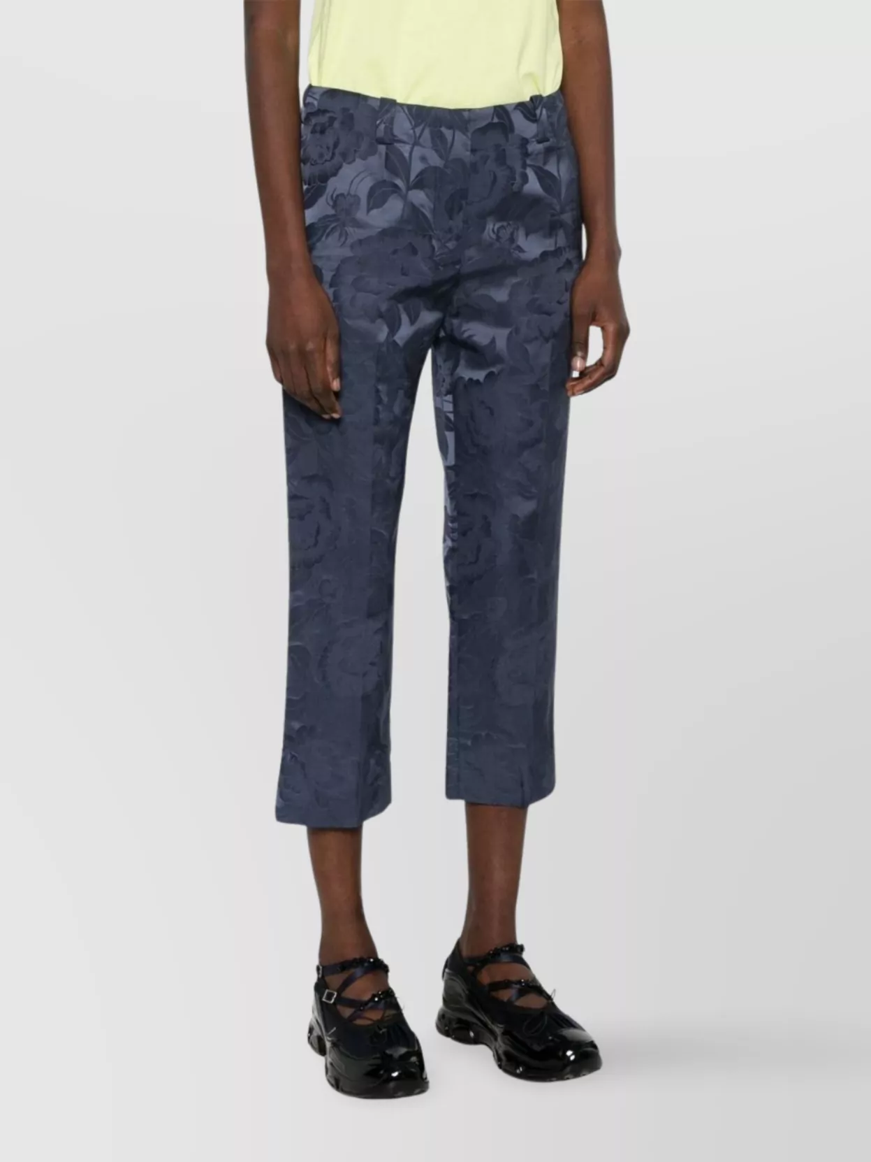 Kenzo Straight Cropped Floral Trousers