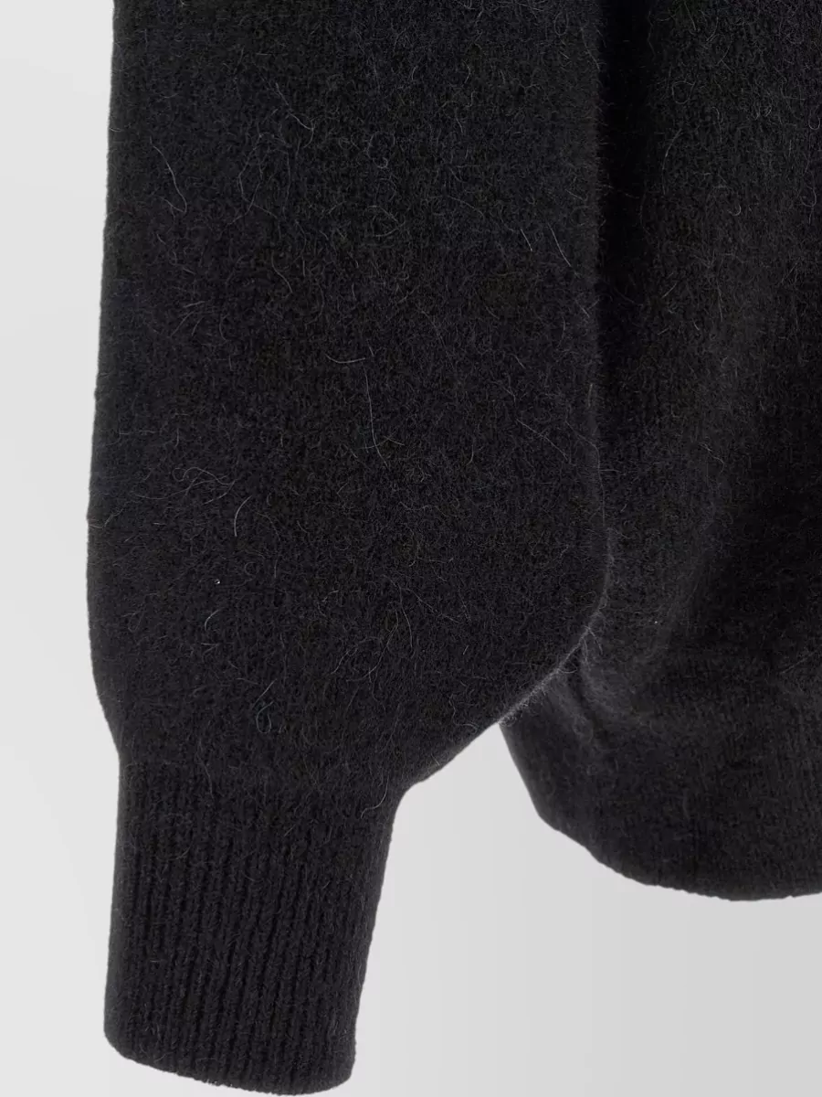 Rick Owens Wool Hooded Oversized Sweatshirt