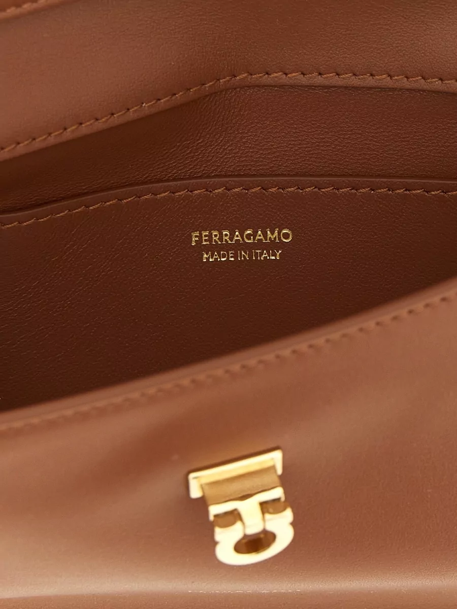 Ferragamo Gancini Leather Cross-Body Bag