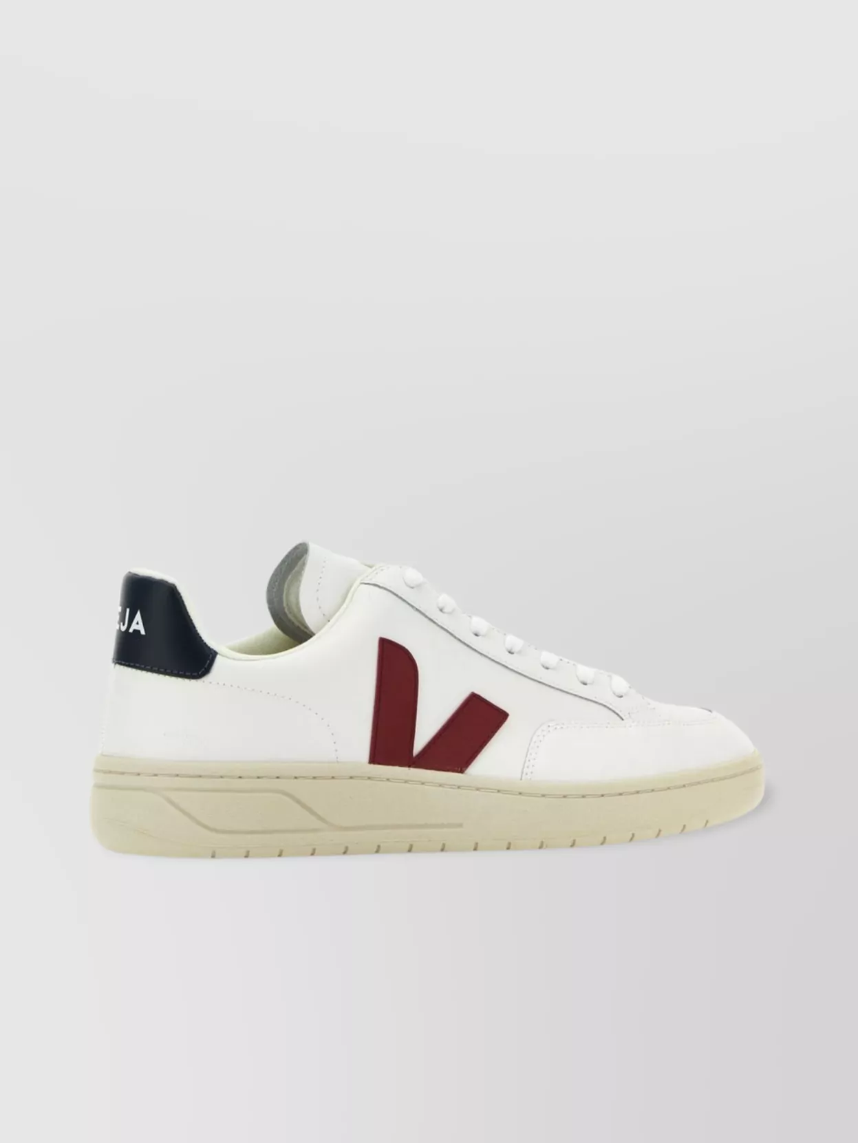 Shop Veja Leather Color Block Sneakers With Suede Patches