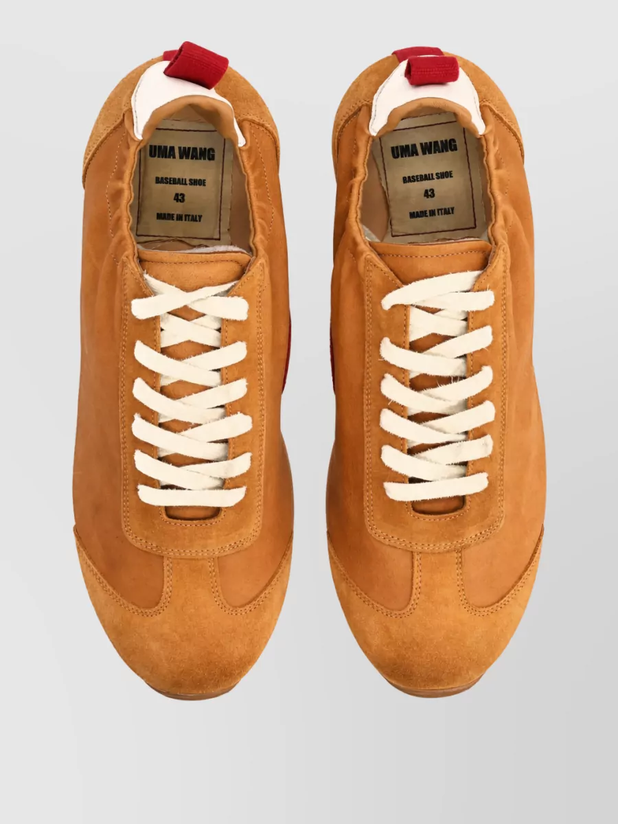 Uma Wang Leather Low-Top Sneakers