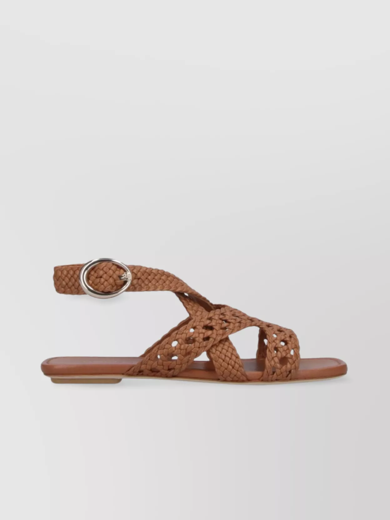 Stuart Weitzman Heel Sandals With Braided Straps And Open Toe