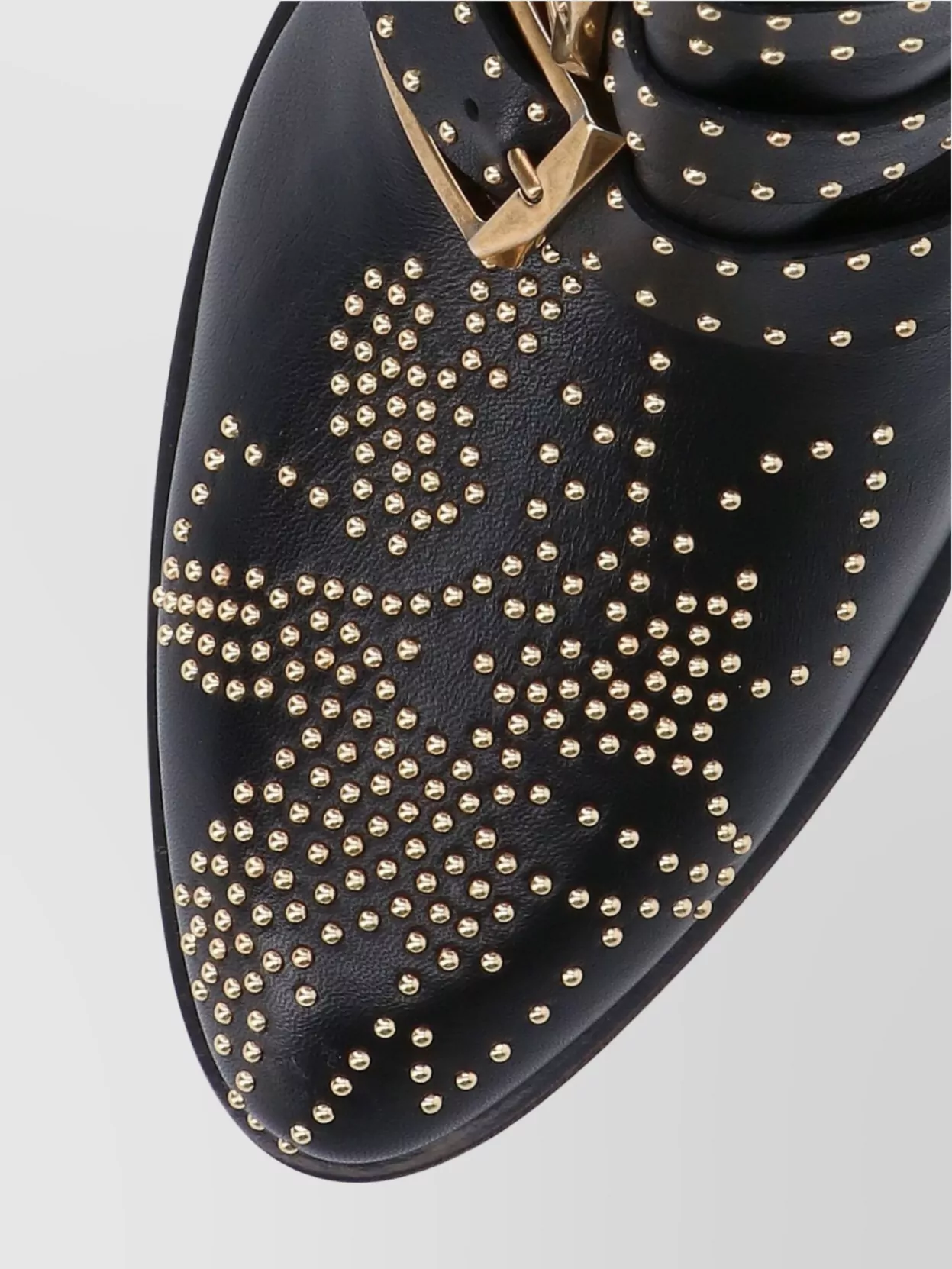 Chloé Susanna 45mm Studded Ankle Boots In Grey