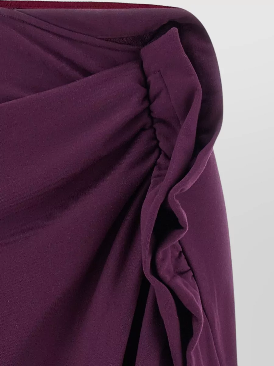 Dries Van Noten Hanam High Waist Ruched Draped Skirt