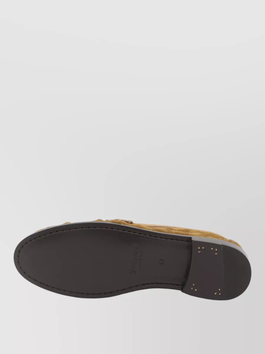 Saint Laurent Suede Loafer Moccasins Leather Sole