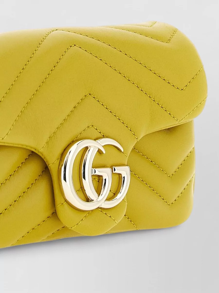 Gucci Gg Marmont Mini Shoulder Bag Chain Strap