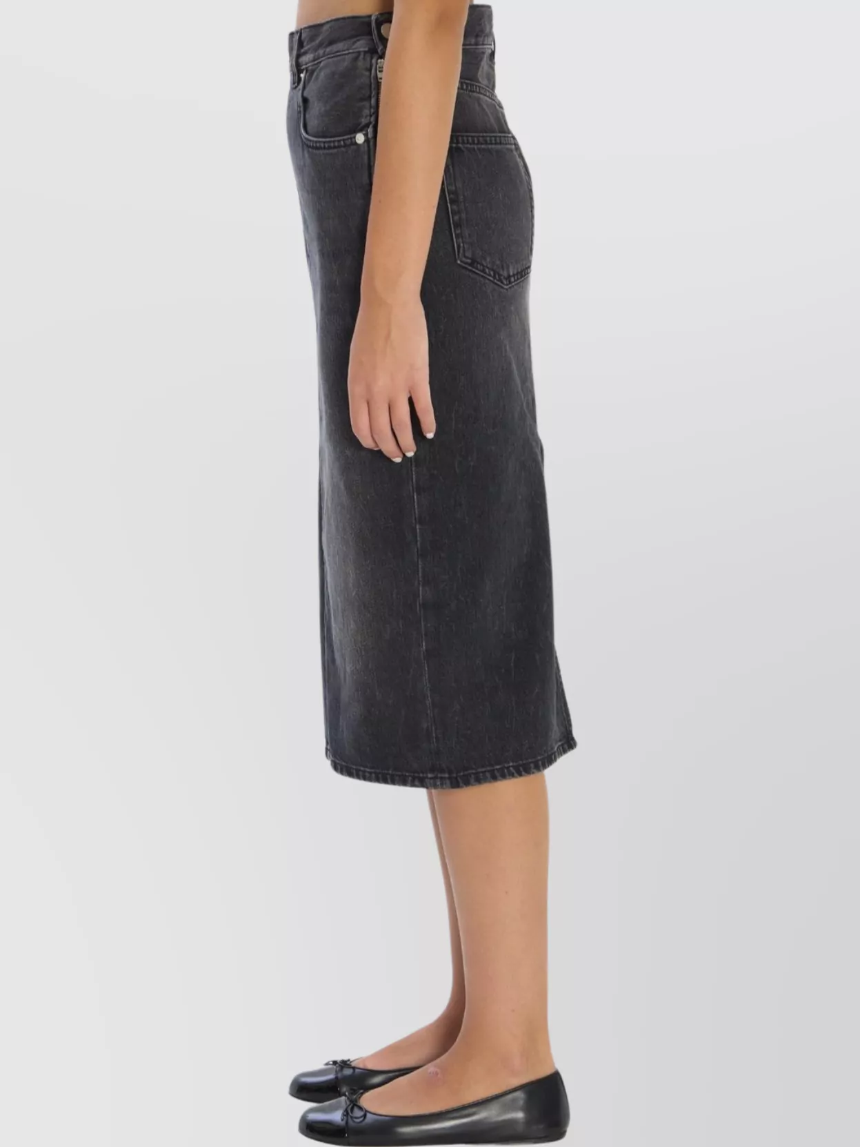 Haikure Authentic Denim Knee-Length Skirt