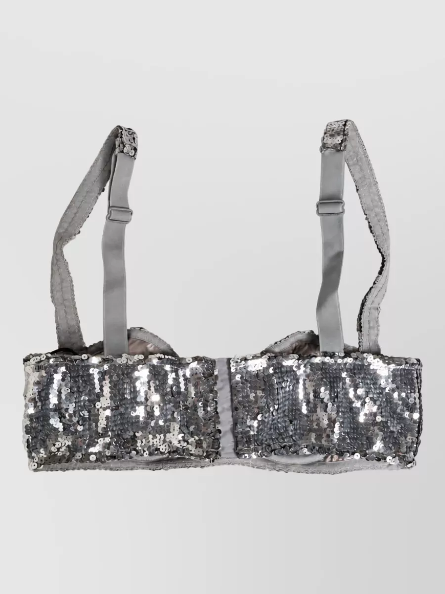 Dolce&Gabbana sequin balconette bra