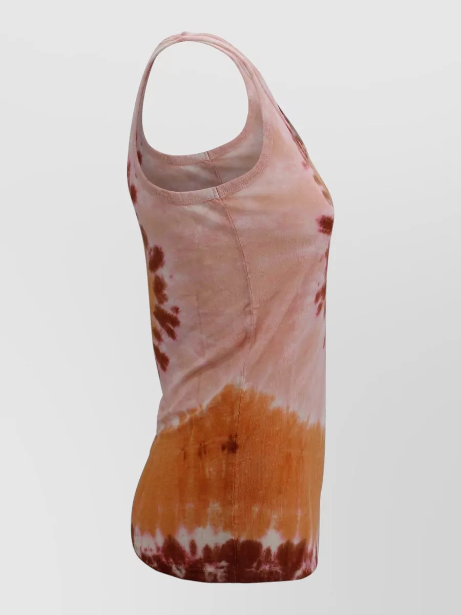 Kujten Linen Tie-Dye Tank Top