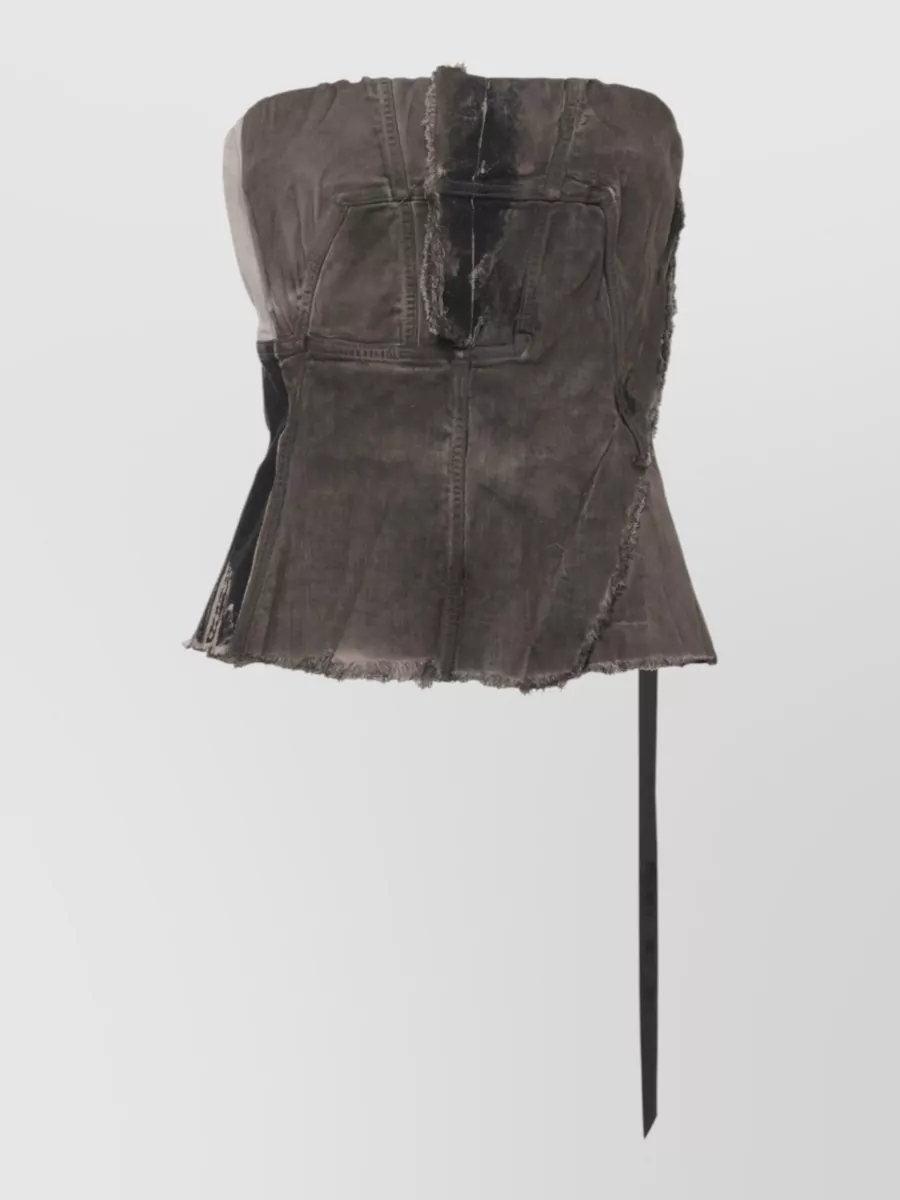 Rick Owens Drkshdw Sleeveless Bustier Top