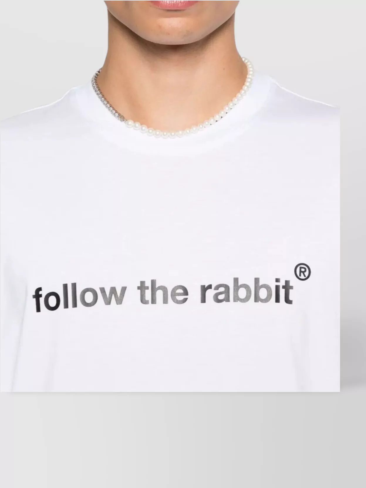 Msgm Rabbit Graphic Print Crew Neck T-Shirt