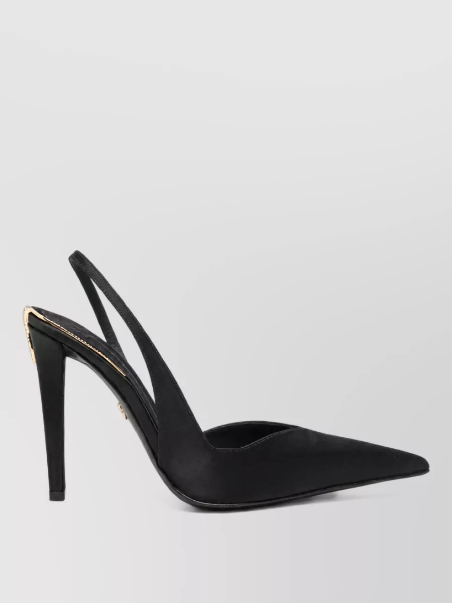 Giuseppe Zanotti Crystal-Embellished Leather Slingback Pumps