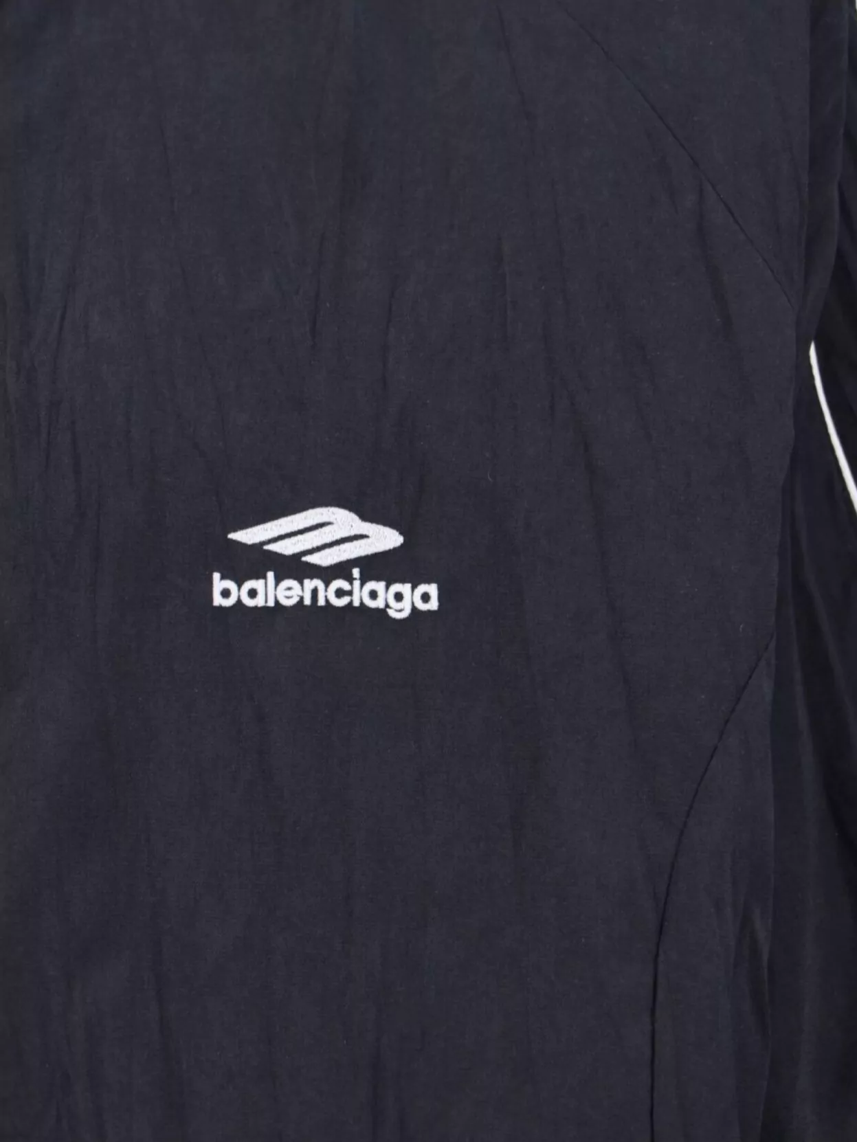 Balenciaga Modern Jacket With Buttoned Cuffs And High Collar