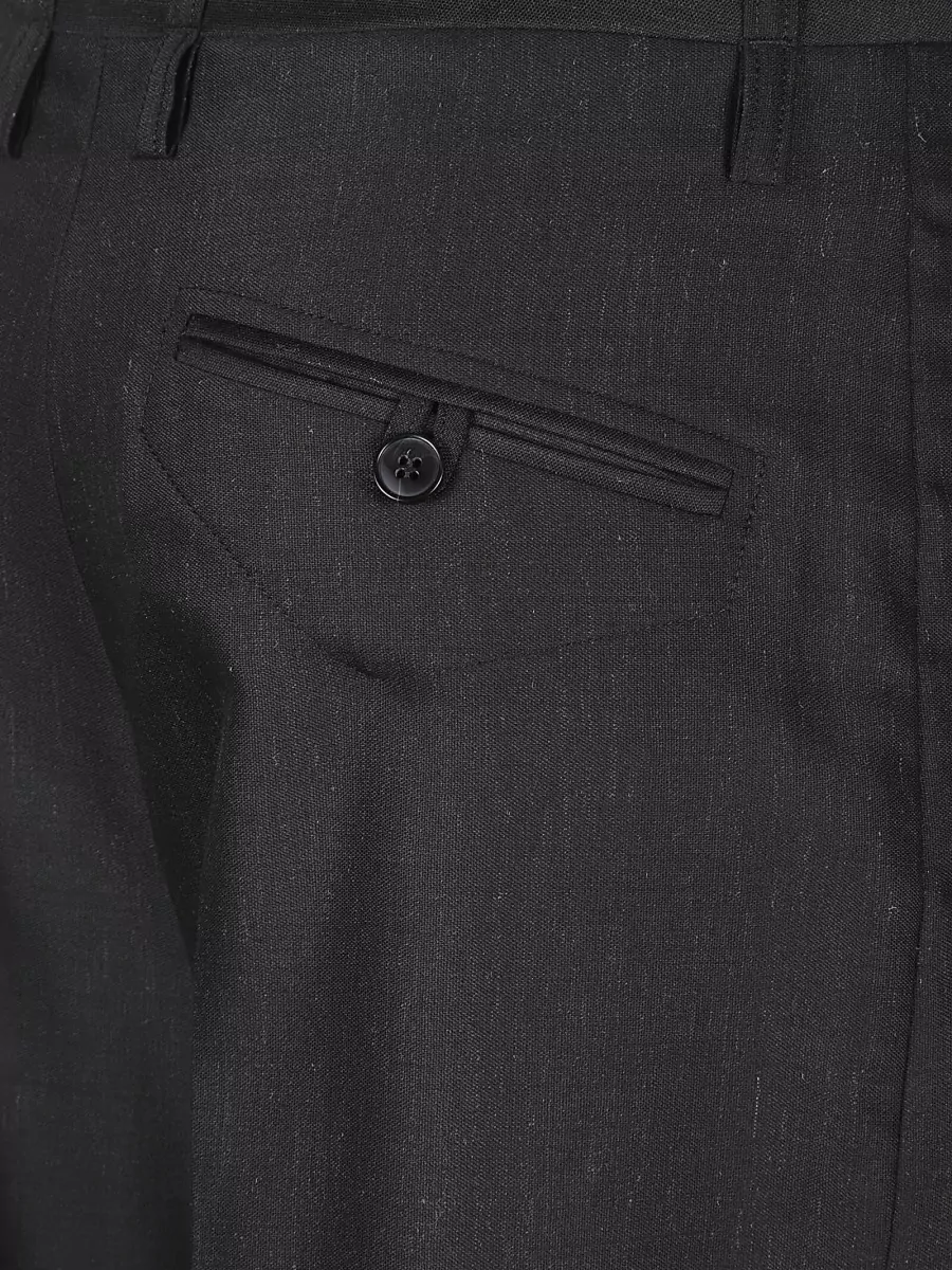 Victoria Beckham Curved-Leg Tailored Trousers