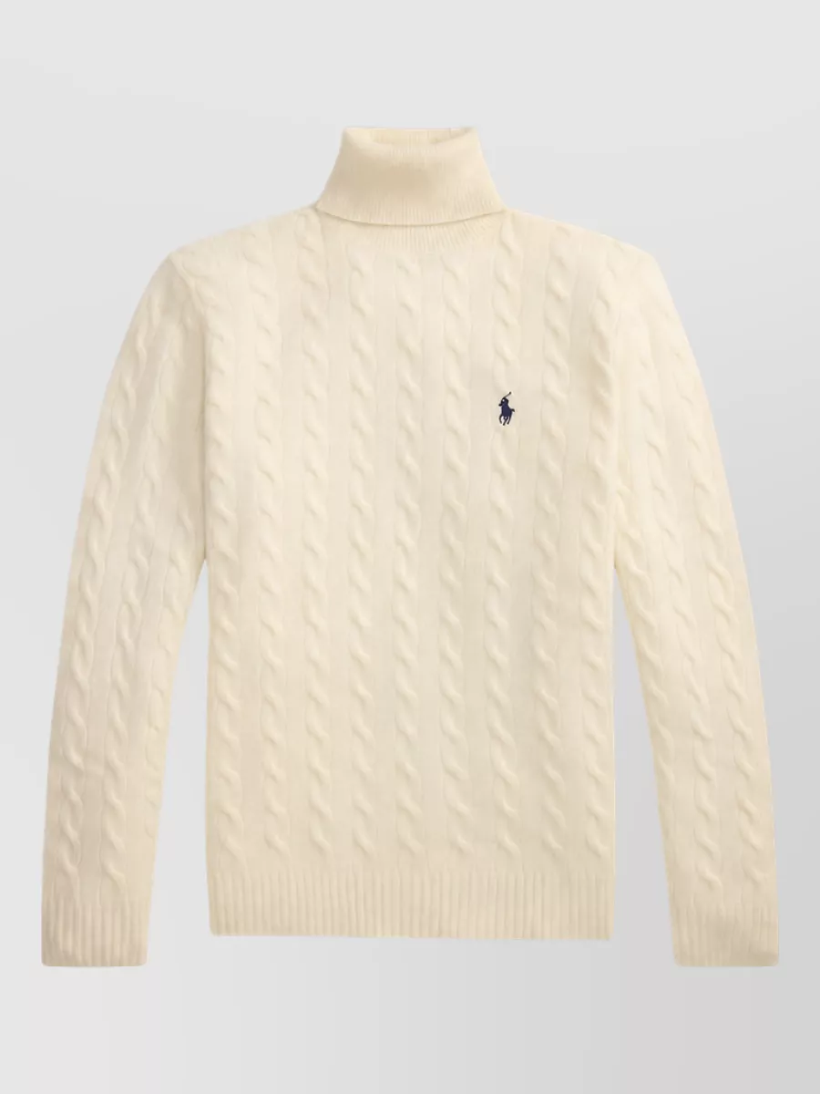 Polo Ralph Lauren Wool cashmere ribbed turtleneck sweater