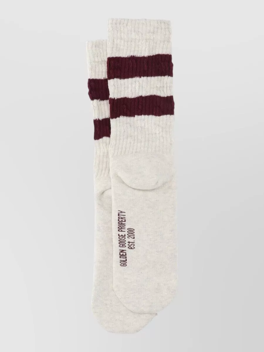 Golden Goose ribbed striped socks