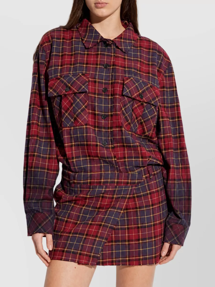 Off-White Cotton Mini Dress