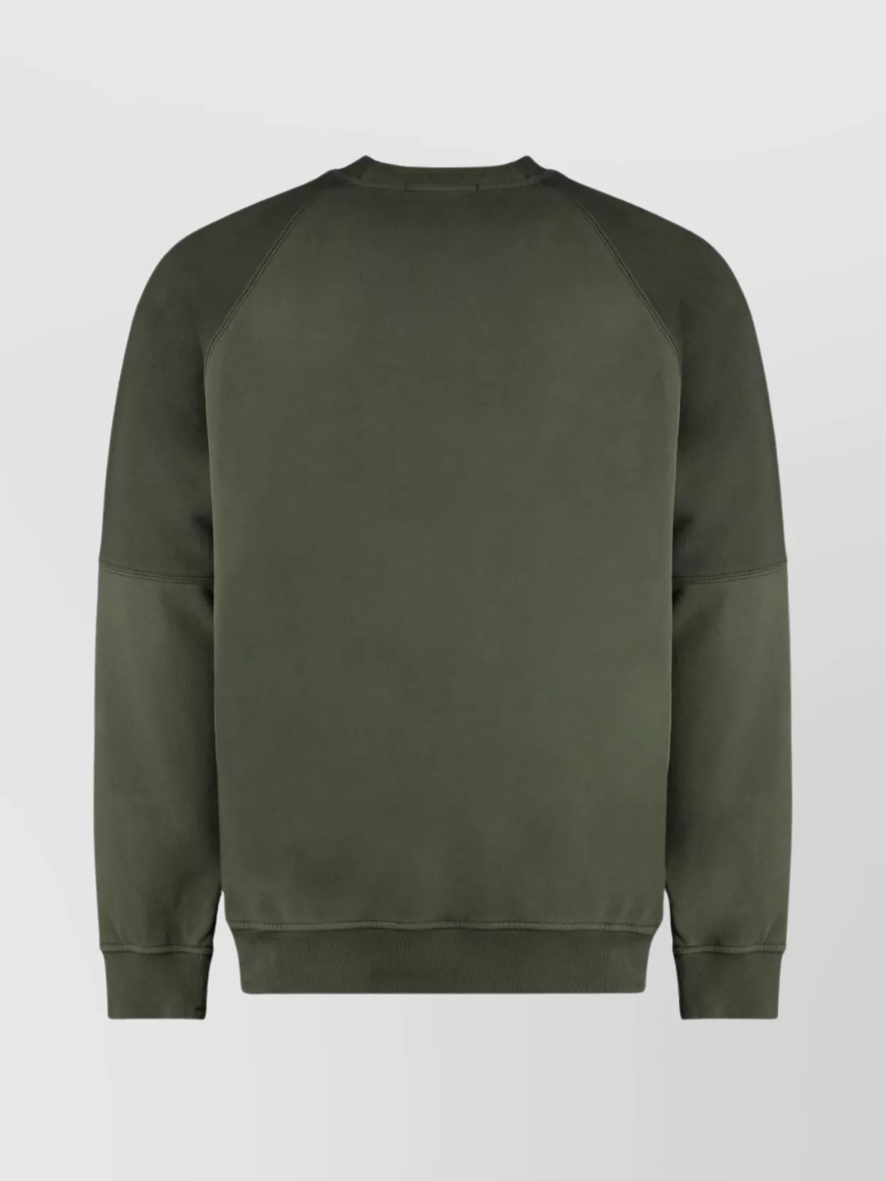 Stone Island Crew-Neck Cotton Sweatshirt Raglan Sleeves