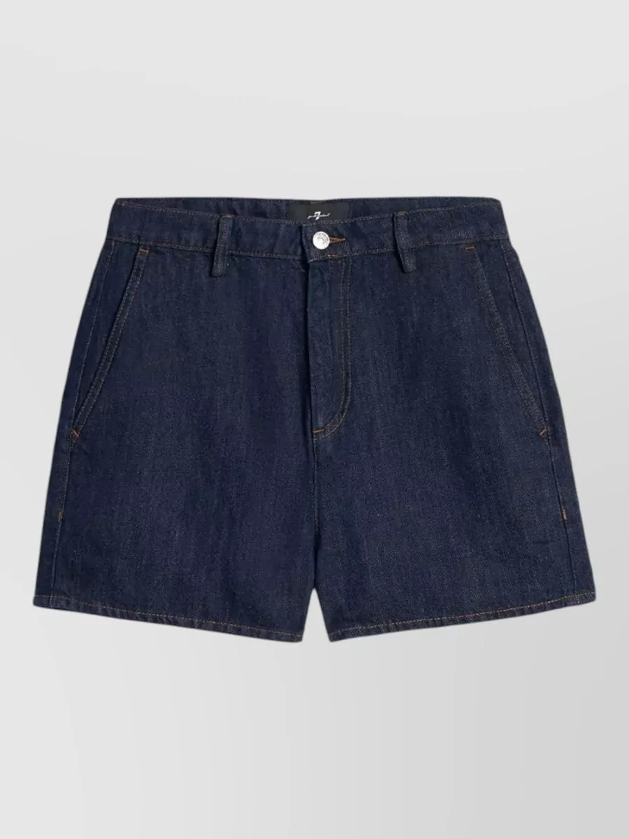 7 For All Mankind Denim Knee-Length Shorts