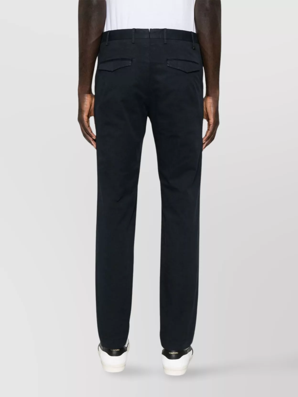 Pt Torino Straight Leg Trousers Featuring Pockets