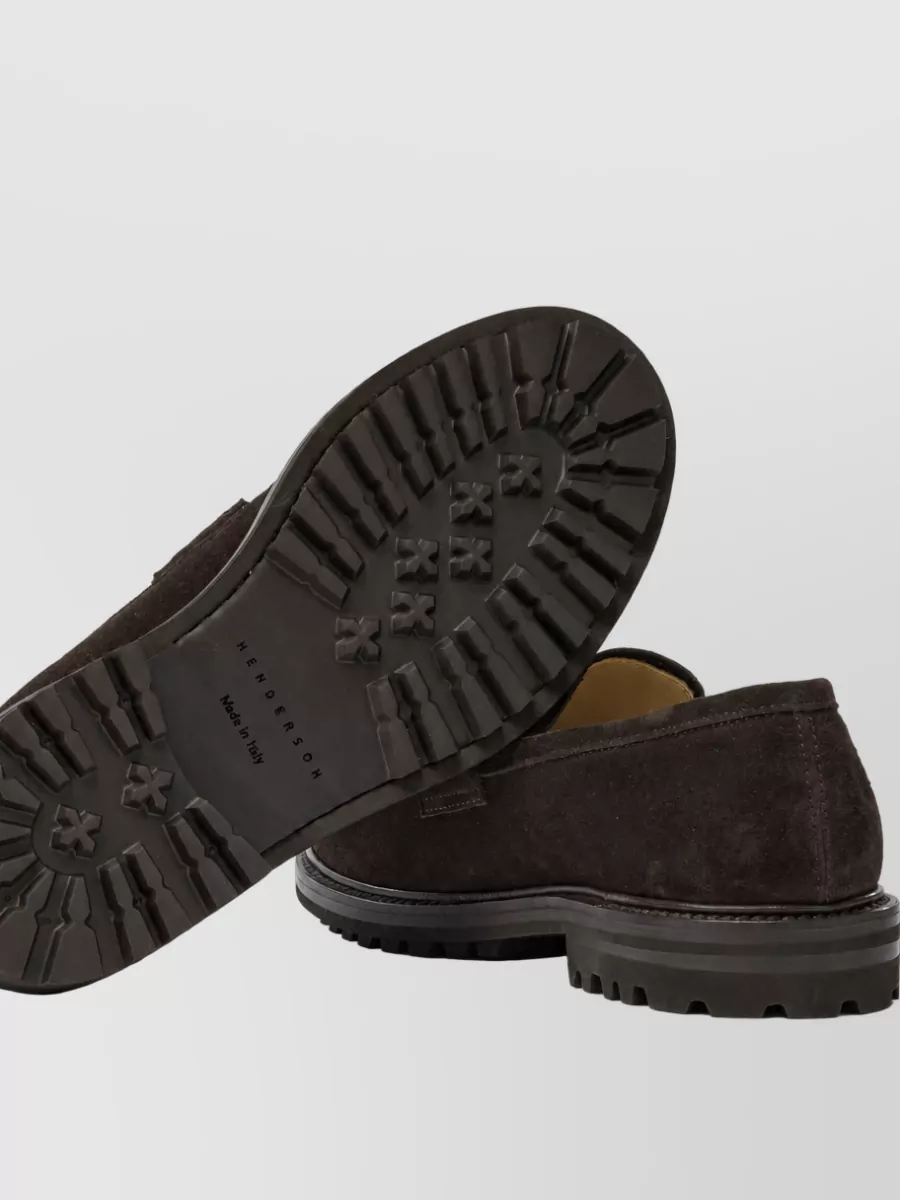 Henderson Baracco Suede Leather Loafers