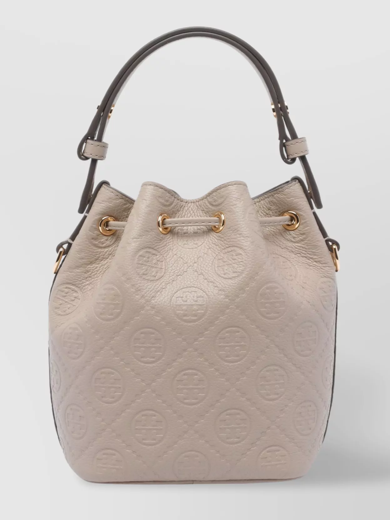 Tory Burch Mini T Monogram Pebble Bucket Bag