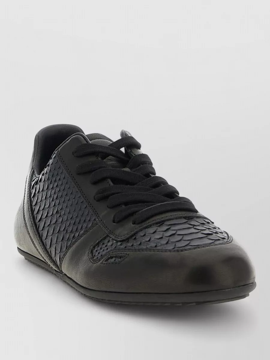 Rick Owens leather low-top sneakers