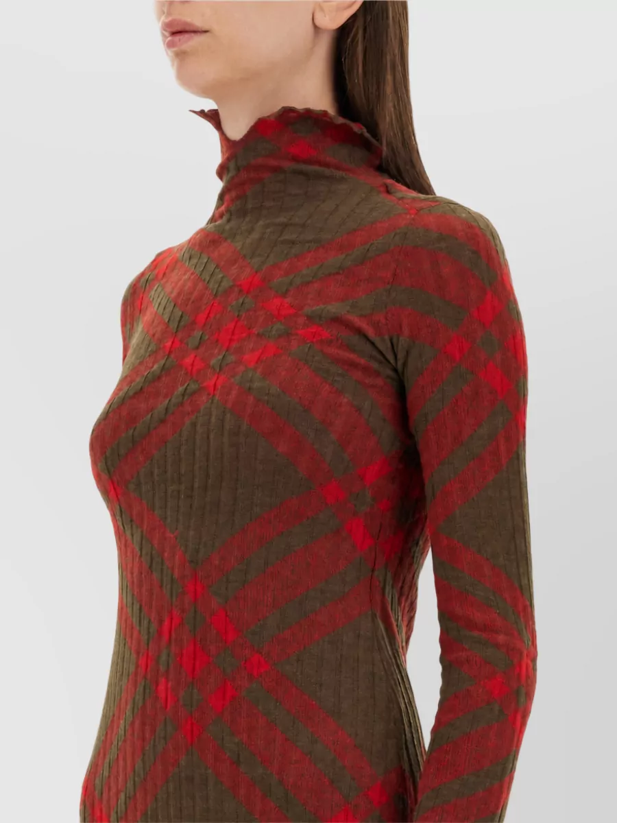 Burberry Checked Knit Dress