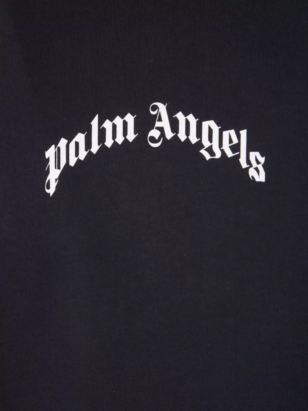 Palm Angels Oversized T-Shirt With Curved Logo On Back