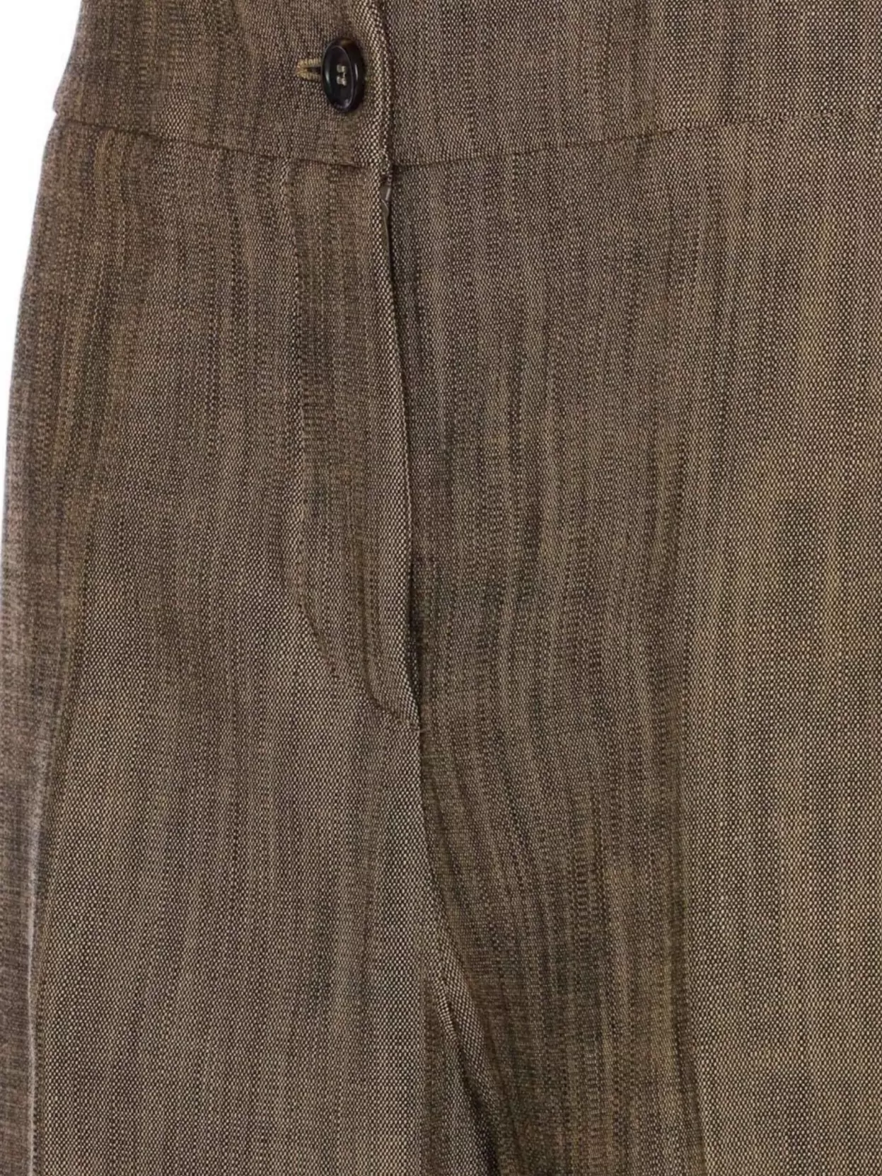 Pinko Straight Leg Trousers With Side Pockets In Brown