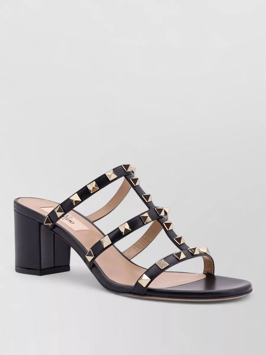 Valentino Garavani leather rockstud mules