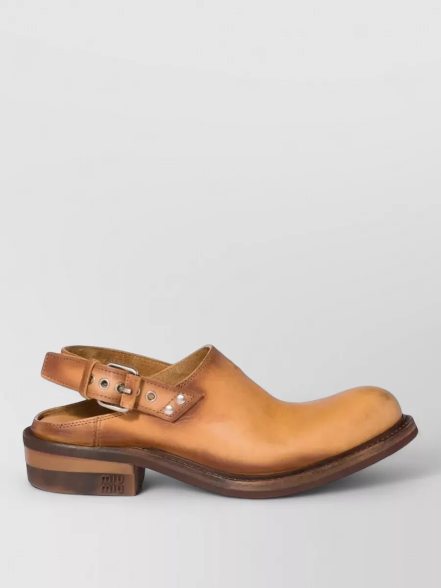 Miu Miu Leather Mules