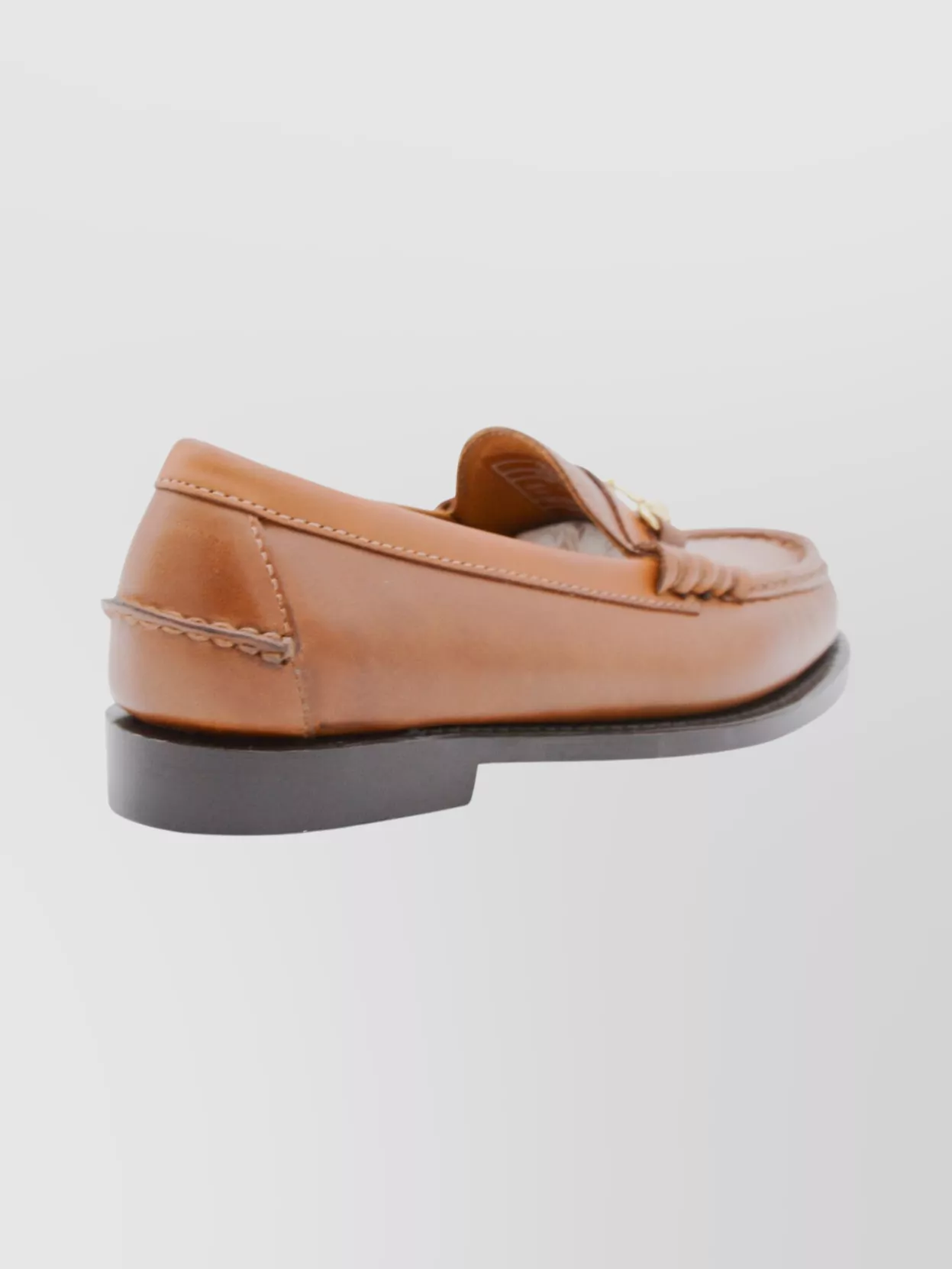 Sebago Round Toe Loafers Gold Tone Hardware In Brown