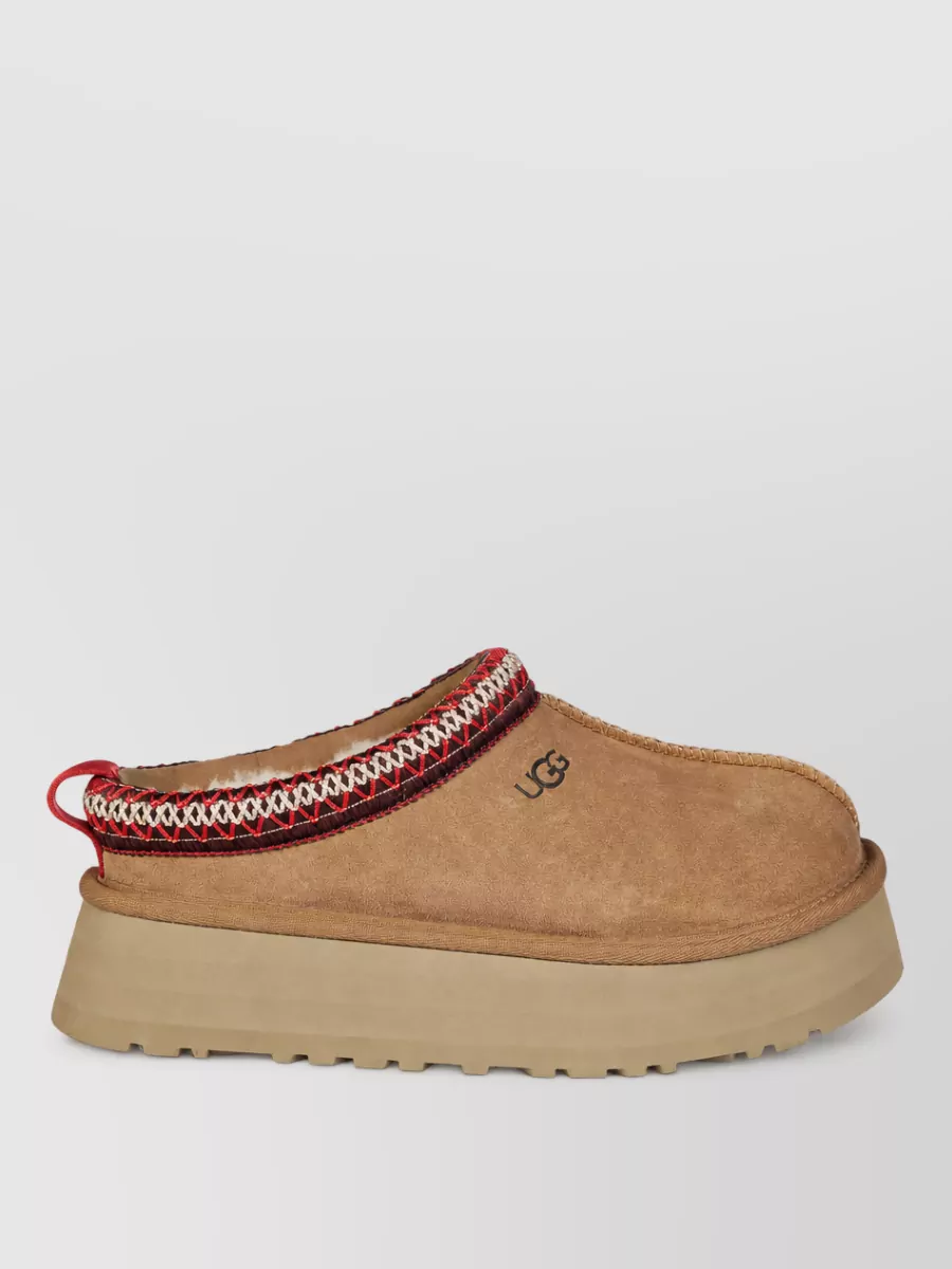 Ugg Leather Platform Slippers