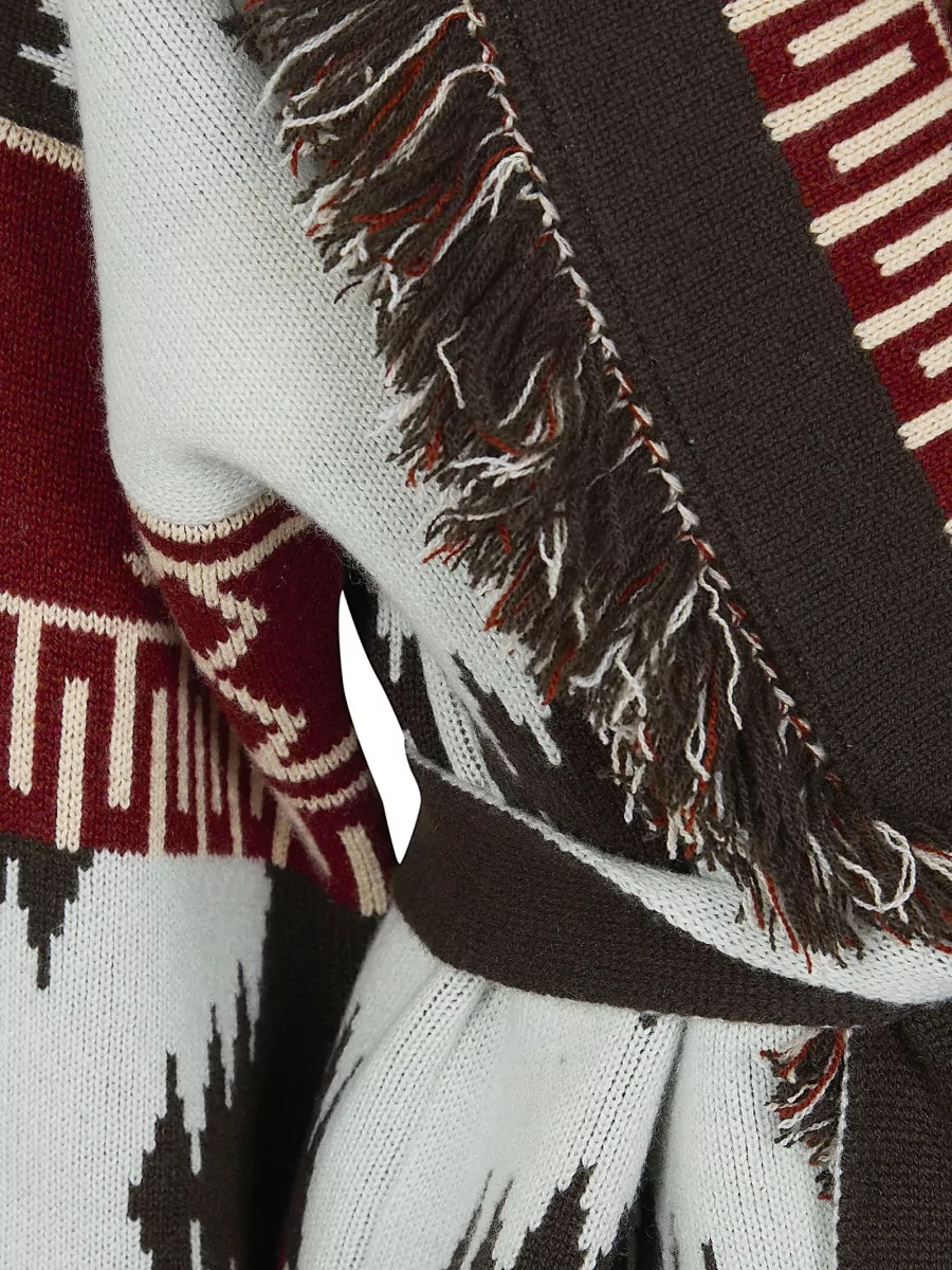 Alanui Cashmere Jacquard Cardigan